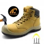 الصين حذاء TM118 مصنوع من جلد نوبوك المقاوم للانزلاق ومقدمة فولاذية مضادة للثقب للرجال الصانع