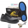 الصين TM084-1 حذاء سلامة المطبخ الأسود المقاوم للانزلاق من الألياف الزجاجية المقاوم للثقب الصانع