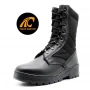 China TM3297 Black anti slip rubber sole non safety army boots manufacturer