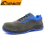 China TM223GB grijze anti -statische suede veiligheidsschoenen met glasvezel teen voor magazijn fabrikant
