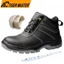 China TM3382 Non-slip Anti-puncture Fiberglass Toe Leather Safety Boots for Construction manufacturer
