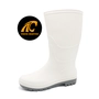 China GB01 White Anti-slip Waterproof PVC Rain Boots for Food Industry with Logo manufacturer