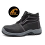 China TM071 Anti-slip Steel Toe Puncture-proof Leather Industrial Safety Shoes Black manufacturer