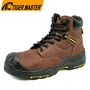 China TM3431 Nubuck Leather Fiberglass Toe High Quality Safety Boots PU Rubber Sole manufacturer