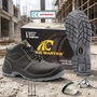 الصين TM3186 Anti-slip Steel Toe Puncture-proof Leather Construction Work Safety Shoes - COPY - kn46ok الصانع