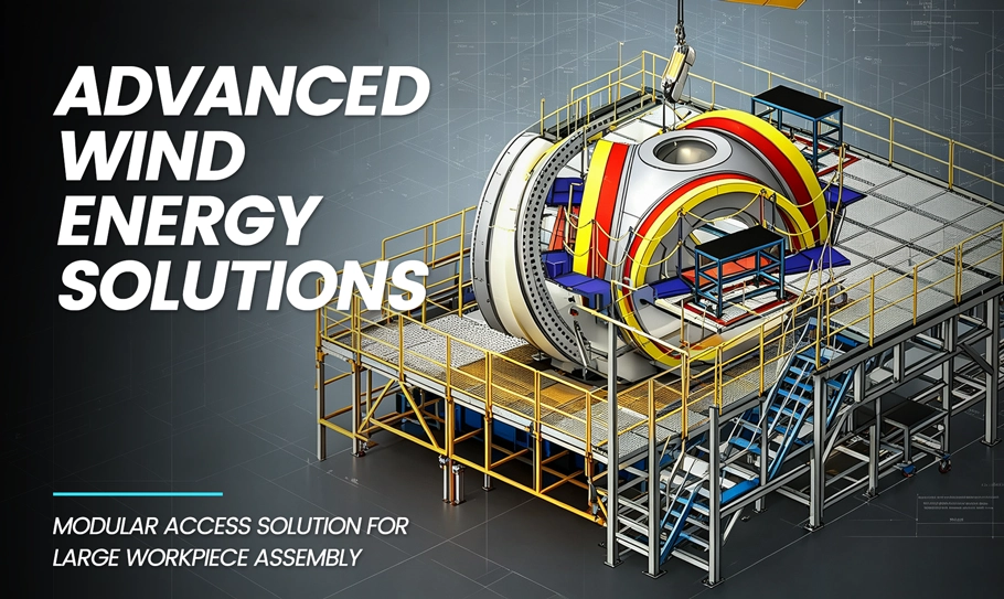 Work Platform for Wind Turbine Hub Assembly Line