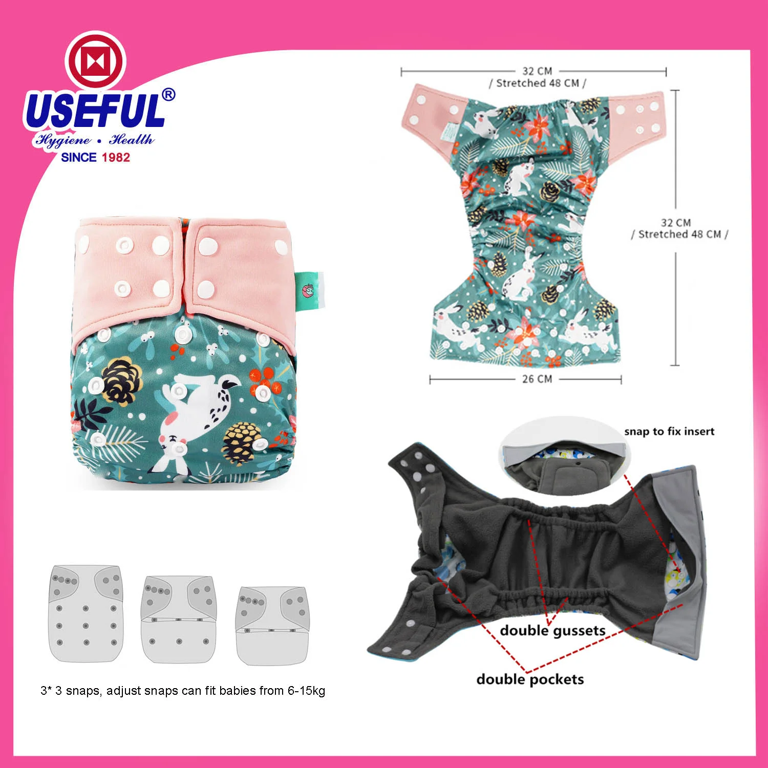 porcelana Reusable Diaper-2 fabricante