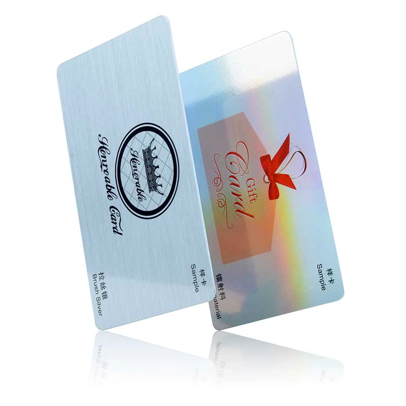 PVC laser membership card presents high-end cards with rich colors