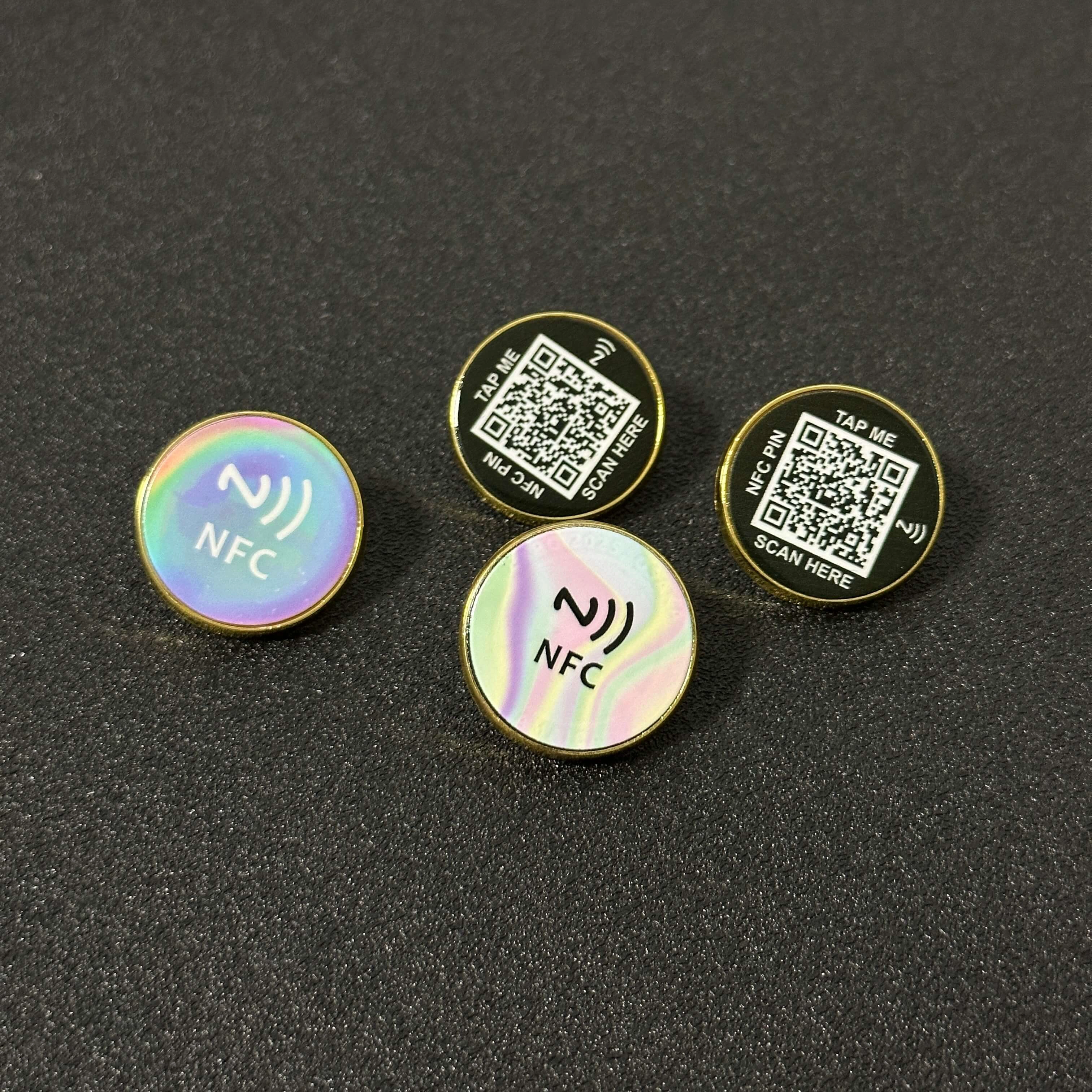 China NFC Brooch Manufacturer | Custom Bulk OEM Pins - Waterproof NTAG213/215 manufacturer