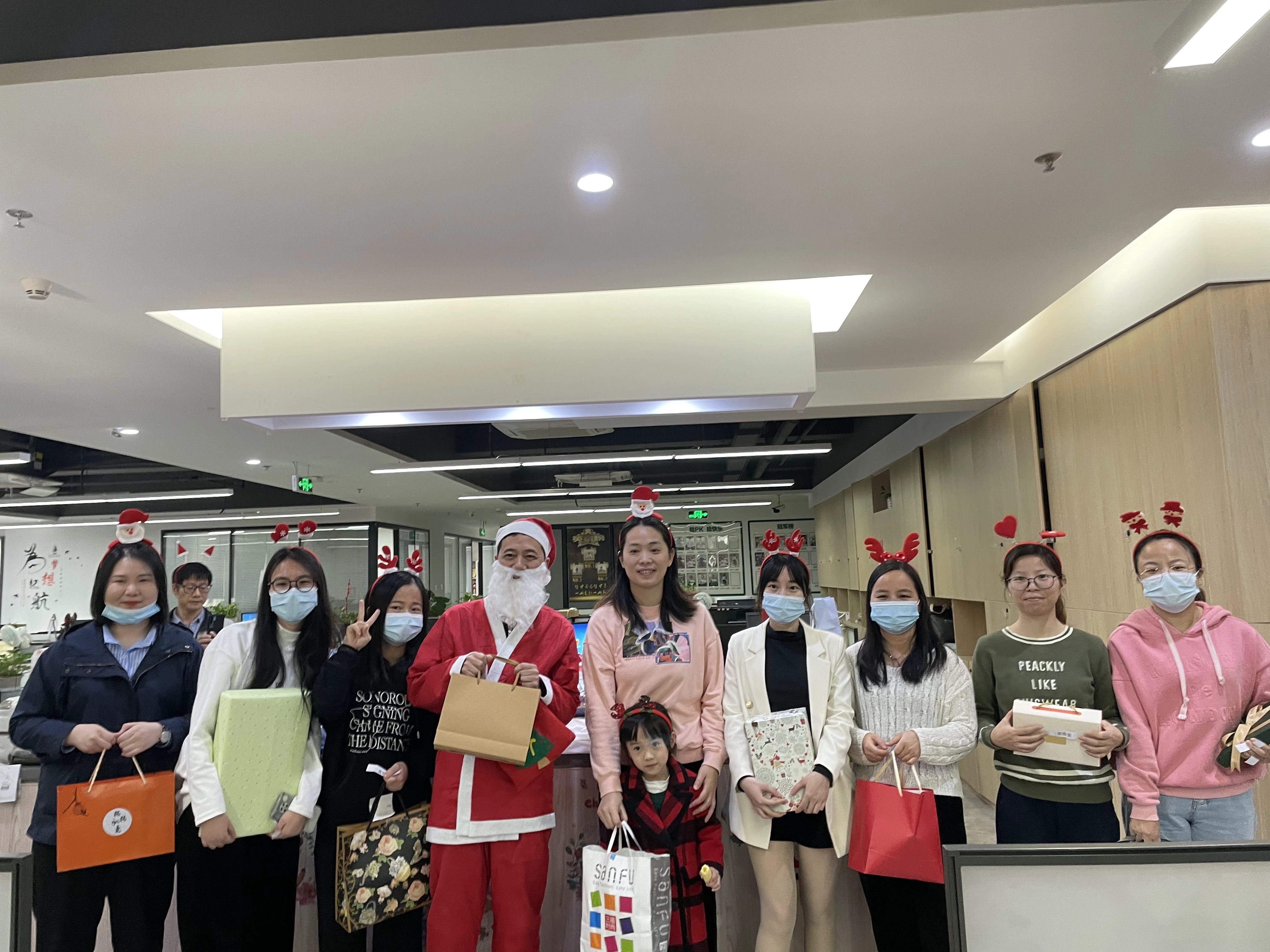 Christmas Gifts Exchange event in Sunny Worldwide Logistics