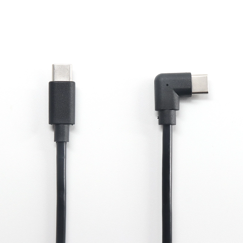 USB-Typ-C-90-Grad-Stecker-zu-Stecker-Verlängerungs-Schnellladekabel
