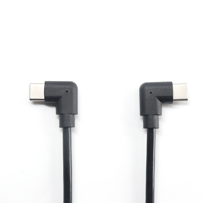 USB-Typ-C-90-Grad-Stecker-zu-Stecker-Verlängerungs-Schnellladekabel