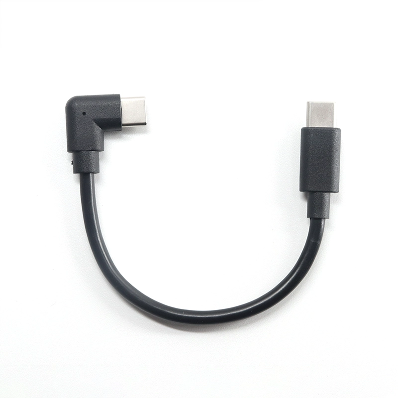 China USB Type C 90 Degree Male to Male Extension Fast Charging Cable manufacturer