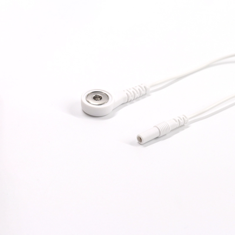 Tens EMS 장치 용 4.0mm 암 스냅 리드 와이어에서 2.0mm 암 전극 핀 | 수십 EMS 리드 와이어 제조업체