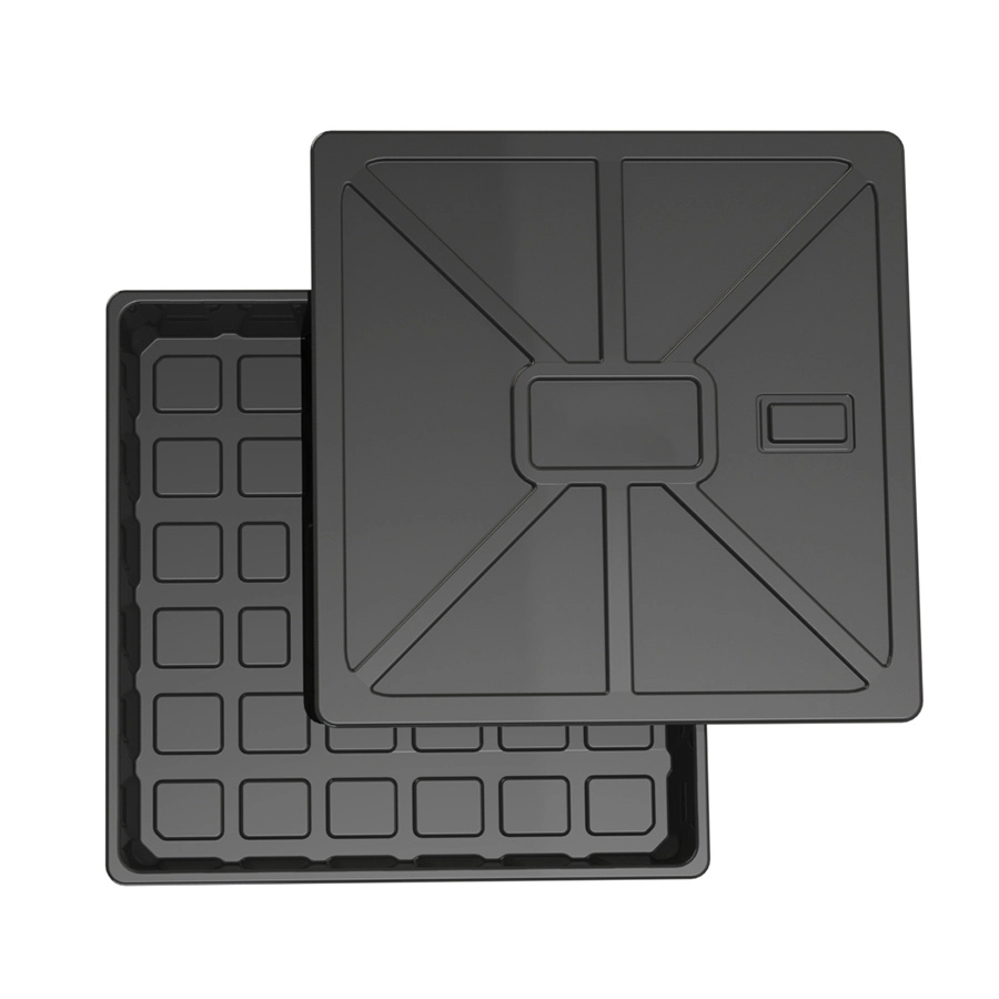 50 70 100 gallons ABS réservoir d'éléments nutritifs à l'intérieur en plastique réservoir hydroponique avec couvercle