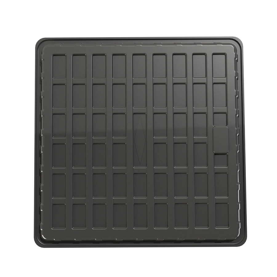 Black 4x4 Shallow Plastic Plants Growing Hydroponic EBB and Flow Table