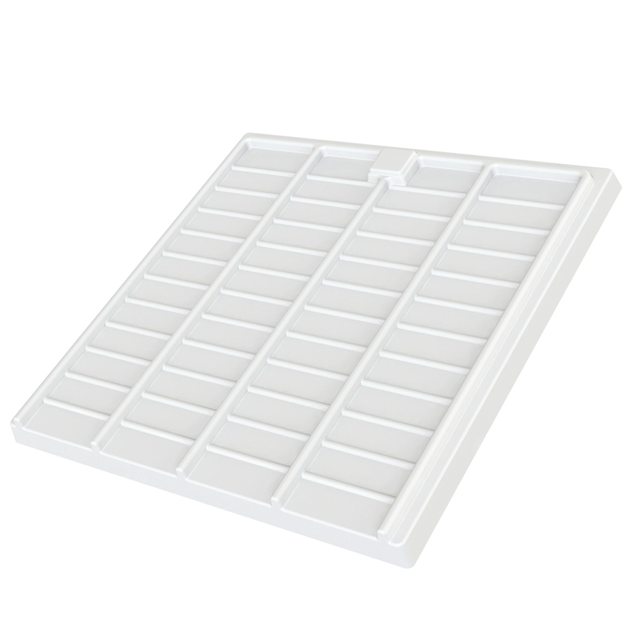 Bon marché 3x3 en plastique blanc Hydro Planting Nursery Farm Microgreens Ebb and Flow Trays