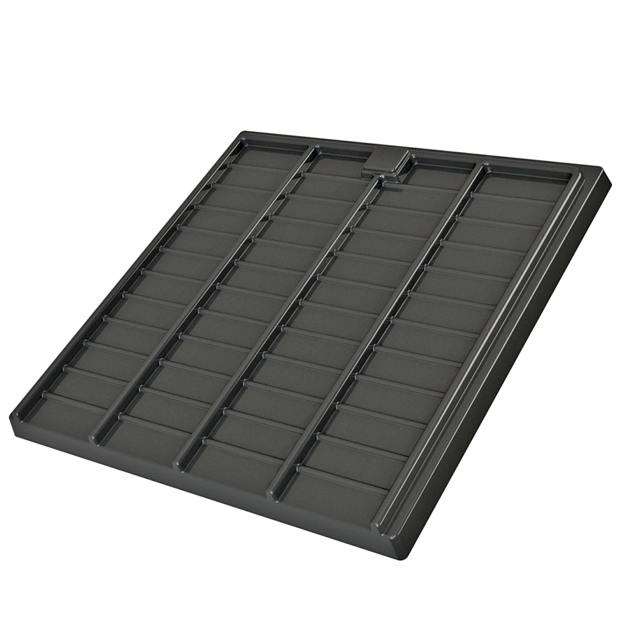 Bon marché 3x3 en plastique blanc Hydro Planting Nursery Farm Microgreens Ebb and Flow Trays