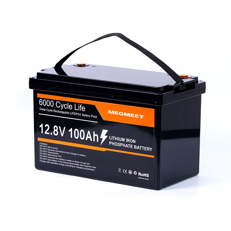 China 12v100Ah Bleisäure statt Lifepo4 Lithiumbatterie Lithiumeisenphosphatbatterie Deep Cycle Home Solar System Hersteller