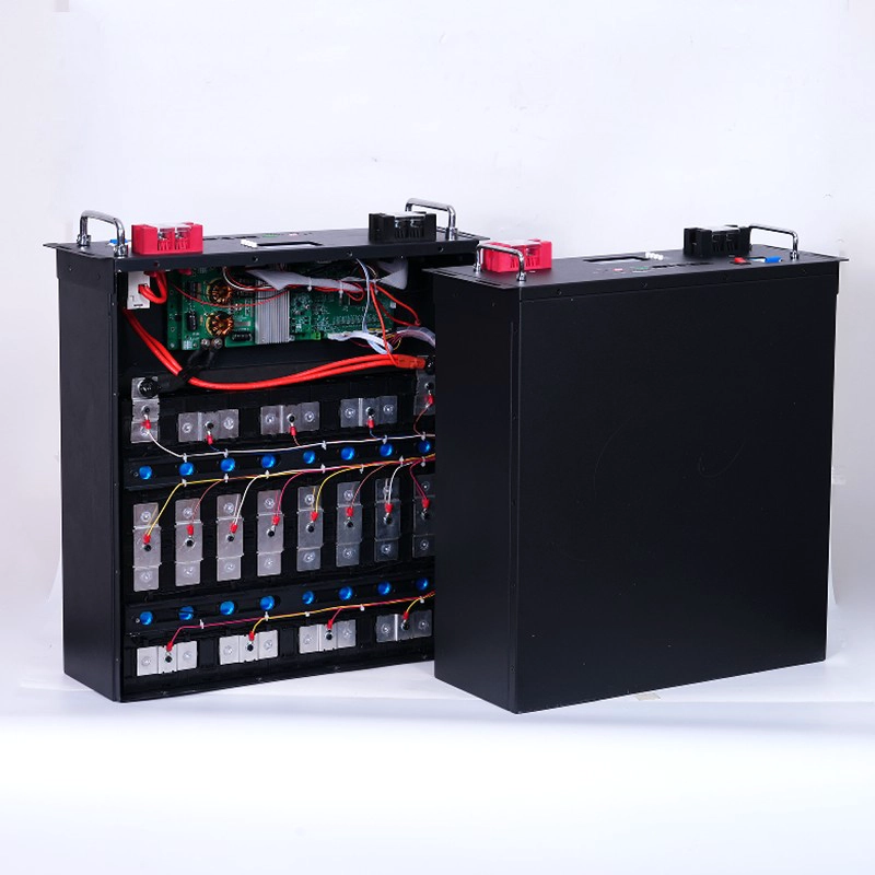Pacco batterie agli ioni di litio Megmeet 48V 100AH ​​200AH Batterie al litio Lifepo4 montate su rack