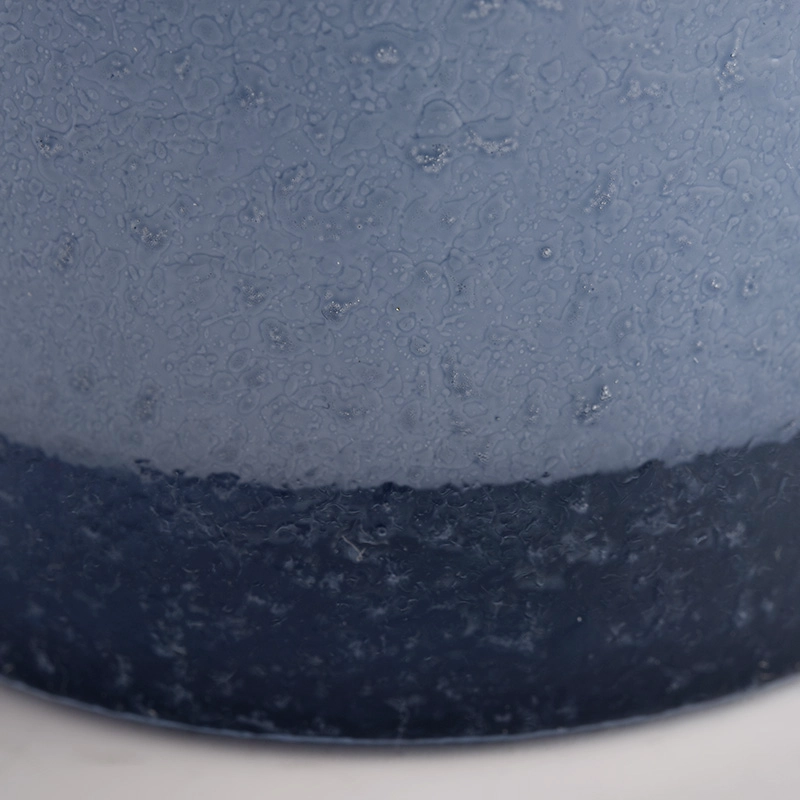 dark blue glass candle holder decorative unique candle jars