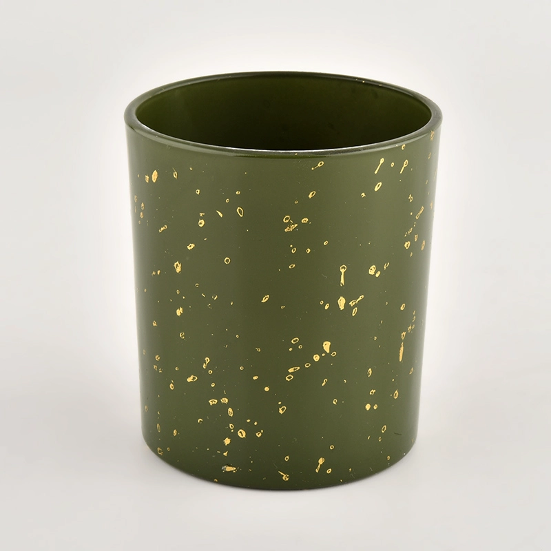High quality green glass candle vessel luxury candle Jar with Gift Box High quality green glass candle vessel luxury candle Jar with Gift Box
