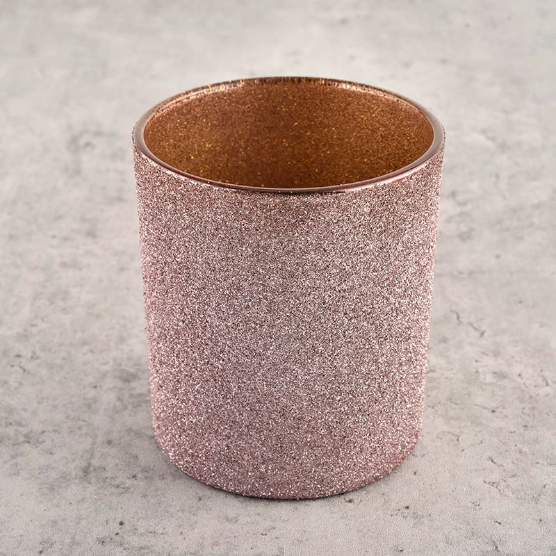 Glass candle holders pink frosted and candle jars glass candle jars