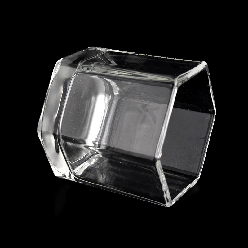 Wholesale Customized 8oz Hexagon Glass Candle Jars Wholesale Customized 8oz Hexagon Glass Candle Jars