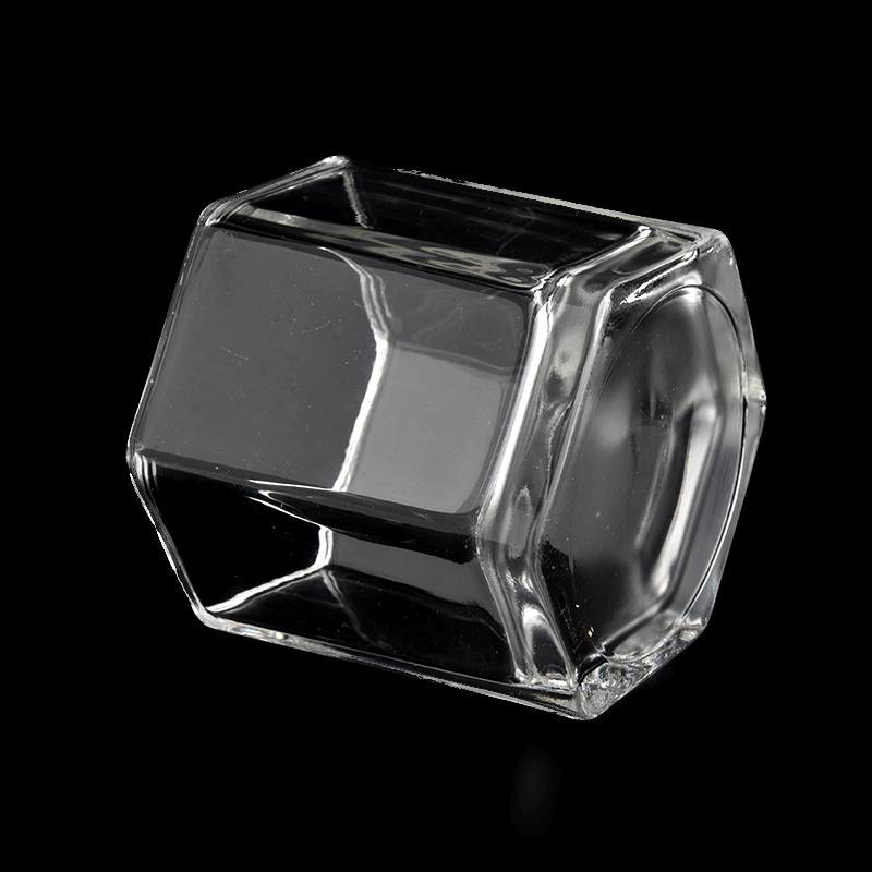 Wholesale Customized 8oz Hexagon Glass Candle Jars Wholesale Customized 8oz Hexagon Glass Candle Jars