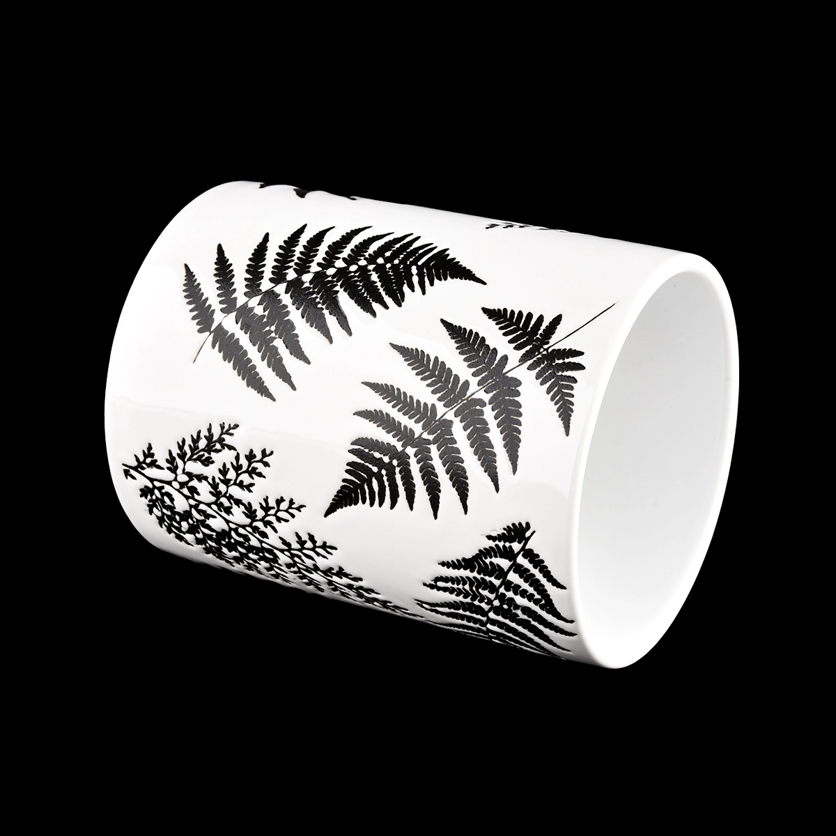 Wholesale customized empty ceramic candle vessels candle holders