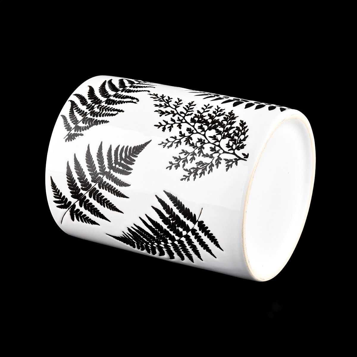Wholesale customized empty ceramic candle vessels candle holders