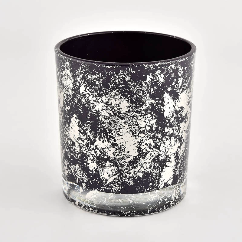Sunny Glassware Black glass candle jar for making supply wholesale Sunny Glassware Black glass candle jar for making supply wholesale