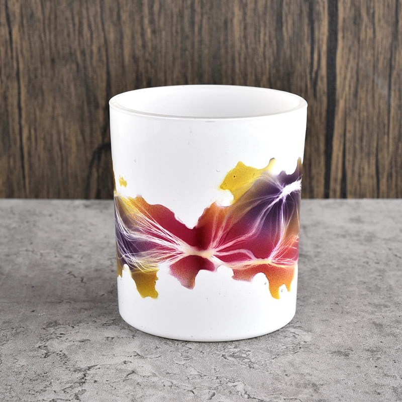 New arrival decorative glass candle jars 8oz glass candle holders wholesale New arrival decorative glass candle jars 8oz glass candle holders wholesale