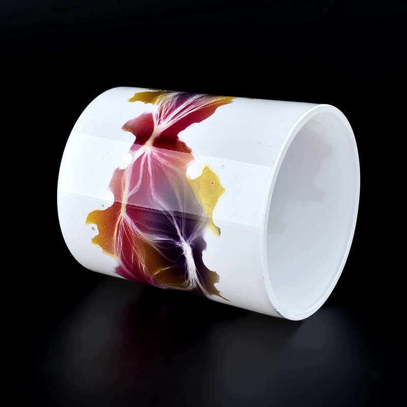 New arrival decorative glass candle jars 8oz glass candle holders wholesale New arrival decorative glass candle jars 8oz glass candle holders wholesale