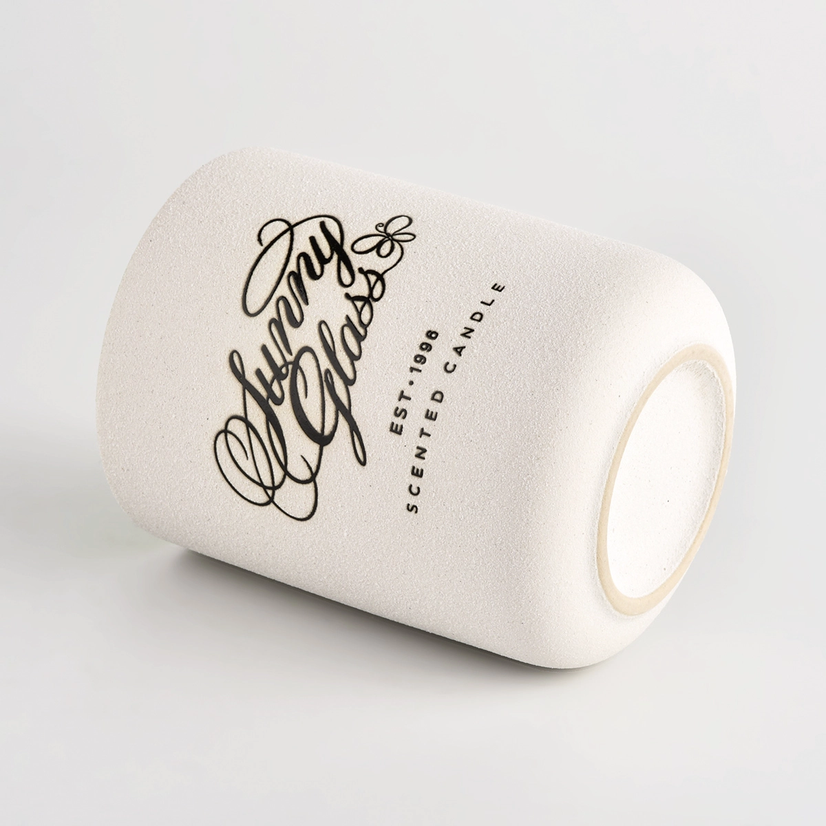 Wholesale Rough Sanding Ceramic Candle Vessels with Customized Logo Ceramic Candle Holders Wholesale Rough Sanding Ceramic Candle Vessels with Customized Logo Ceramic Candle Holders