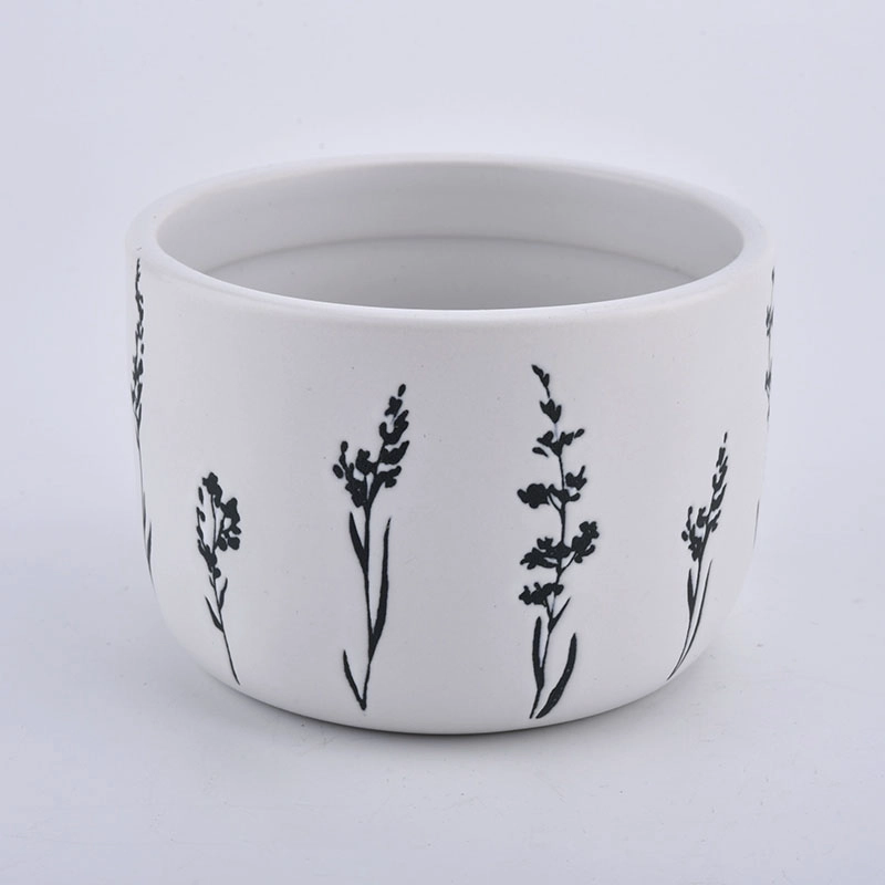 large ceramic candle container with home decoration large ceramic candle container with home decoration