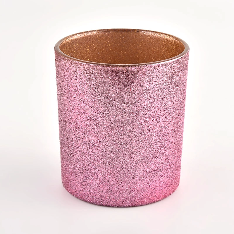 Rose gold luxury glass candle container custom empty glass candle jars Rose gold luxury glass candle container custom empty glass candle jars