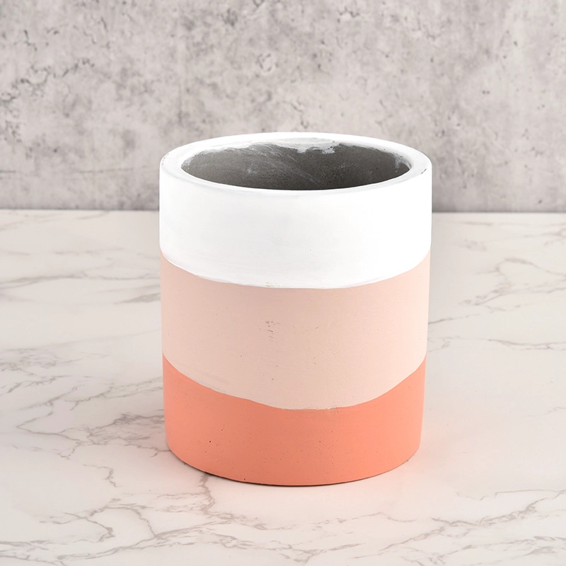 Ceramic Concrete Candle Jar Luxury Home Decoration