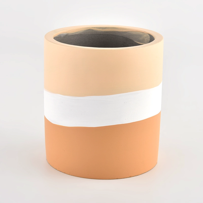 Creative concrete shape wedding decoration fragrance ceramic candle holder