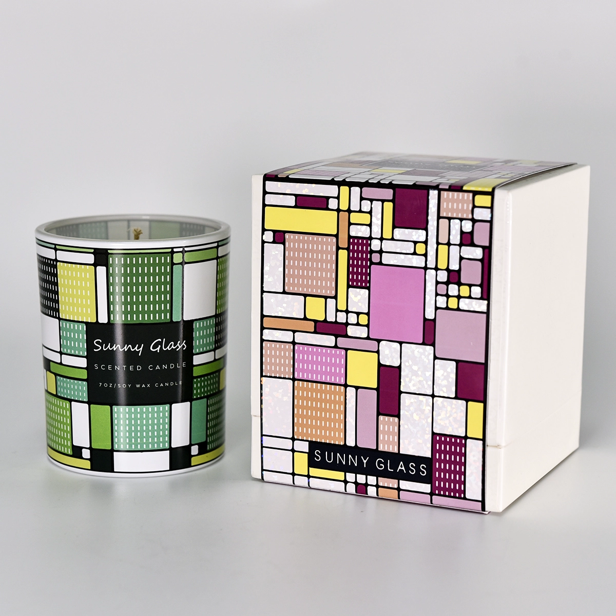 8oz 10 oz 12oz empty glass candle jar with home decor supplier