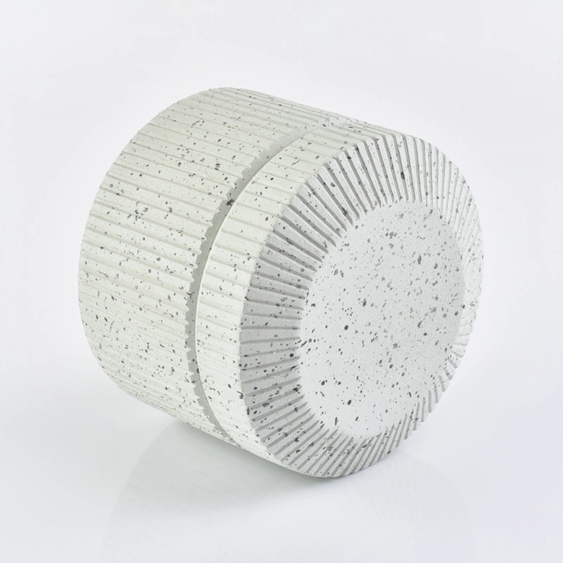 Home Decorative 10oz Concrete Candle Jar With Concrete Lid wholesale