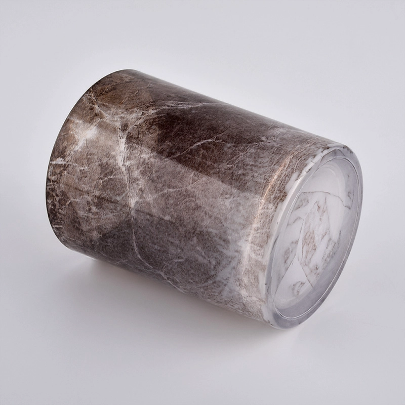 Wholesale 300ml water transfer glass candle jars