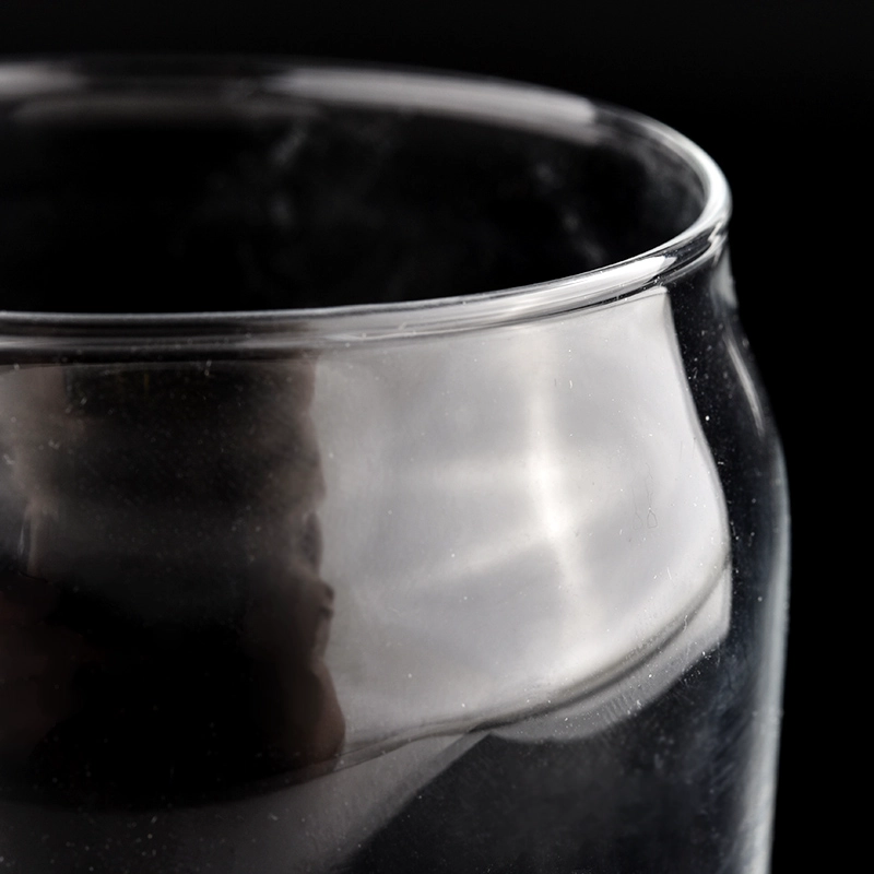 Sunny Glassware luxury empty unique clear glass candle jars wholesale