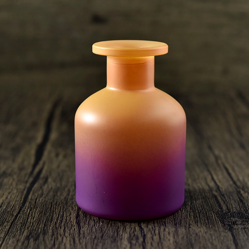 luxury gradient color glass diffuer bottle