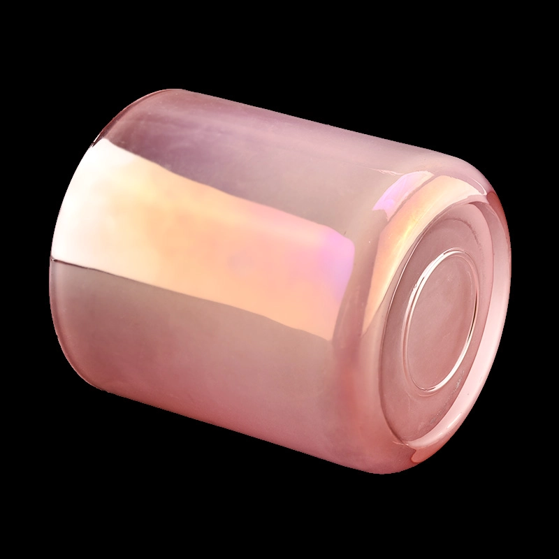 12oz iridescent glass candle jars and vessels for candle making 