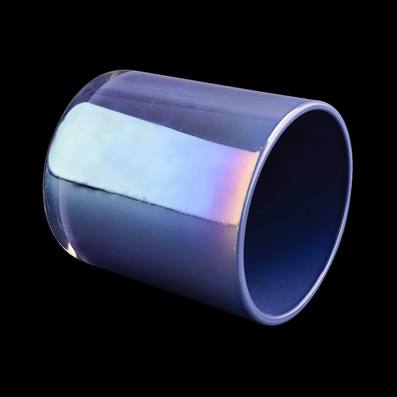 12oz iridescent glass candle jars and vessels for candle making 
