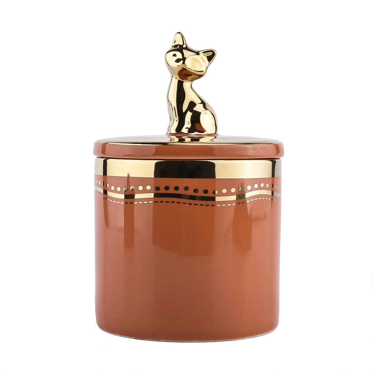 home decor ceramic candle jar with animal handle lid home decor ceramic candle jar with animal handle lid