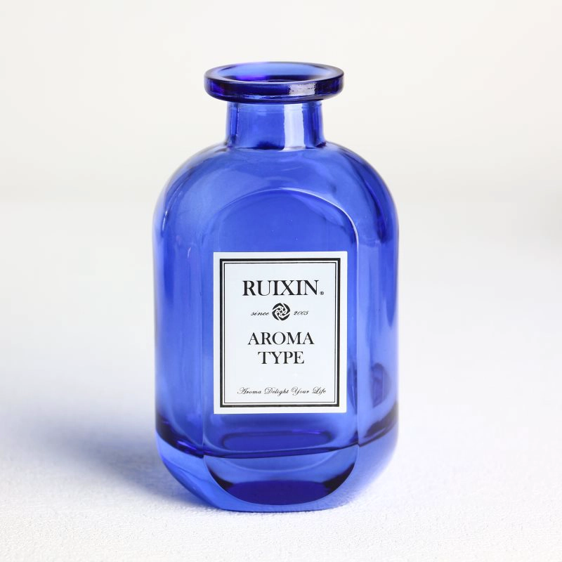 Flacone diffusore Oblate Flask Royal Blue con etichette e tappi
