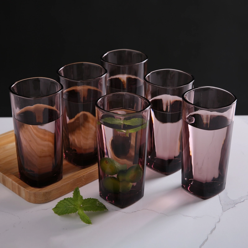 Brown Brown Eau en verre Highball Verre
