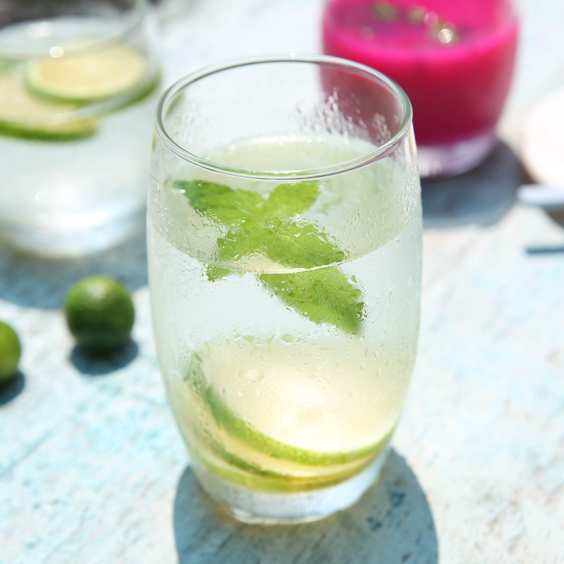 clear water highball glass cup cocktail glass